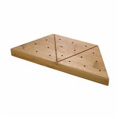 S0077 Βάση 18 Θέσεων για Καλαμάκια, Bamboo, χρώμα Φυσικό, 24x10x2cm, Leone