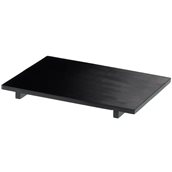 S0063.Z Πιατέλα Παρουσίασης Sushi, από Bamboo, χρώμα Μαύρο, 50x23x2.5cm, Leone