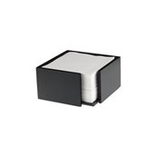 S0086.Z Χαρτοπετσετοθήκη Bamboo, Μαύρη, 19x19x10cm, Leone