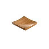 S0065 Πιάτο Sushi, Bamboo, χρώμα Φυσικό, 13x13x1.7cm, Leone