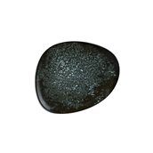 COSBLVAO24DZ Πιάτο Ρηχό πορσελάνης, ακανόνιστο σχήμα, 24cm, Cosmos Black, BONNA