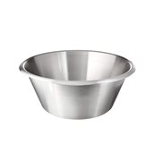 MF.702632 Μπωλ ανάμειξης INOX, φ32xΥ14cm, 8Lt, επίπεδος πάτος, NF Standard, Matfer