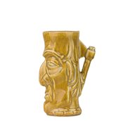 AXE-K13/YE Κούπα Tiki 50cl, φ9,2x17cm, μελί, Πορσελάνης, Ελληνικής κατασκευής