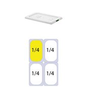 GNPPL-14 Καπάκι PP για Δοχεία Τροφίμων, GN1/4 (162 x 265mm)