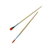 MF.116048 Σετ 2 πινέλα διακόσμισης fiber, 19cm, 1 ίσιο 10mm + 1 στρογγυλό φ5mm, Matfer