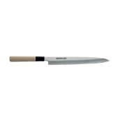 BUNMEI-120115 Γιαπωνέζικο χειροποίητο μαχαίρι, Yanagi Sashimi 27cm, BUNMEI με ξύλινη λαβή από Ιαπωνική Μανόλια ( Kobushi magnolia )