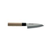 BUNMEI-120102 Γιαπωνέζικο χειροποίητο μαχαίρι, Deba 16.5cm, BUNMEI με ξύλινη λαβή από Ιαπωνική Μανόλια ( Kobushi magnolia )