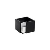 S0085Z Χαρτοπετσετοθήκη Bamboo, Μαύρη, 13.5x13.5x10cm, Leone