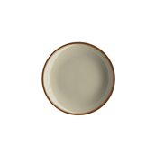 LOP76-DP-20 Πιάτο Βαθύ πορσελάνης, Φ20cm, Γκρίζο-Μπεζ με ρίγα, σειρά OPERA, LUKANDA