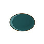 LOP99-OP-25 Πιάτο Οβαλ πορσελάνης, 25cm, Κυπαρισσί με ρίγα, σειρά OPERA, LUKANDA