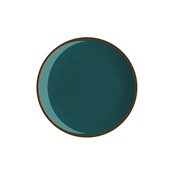 LOP99-FP-25 Πιάτο Ρηχό πορσελάνης, Φ25cm, Κυπαρισσί με ρίγα, σειρά OPERA, LUKANDA