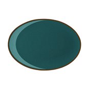 LOP99-OP-36 Πιάτο Οβαλ πορσελάνης, 36cm, Κυπαρισσί με ρίγα, σειρά OPERA, LUKANDA