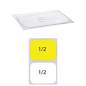 KAPP46010012 Καπάκι PC Διάφανο για Δοχεία Τροφίμων, GN1/2 (265 x 325mm), KAPP