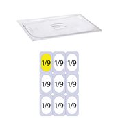 KAPP46010019 Καπάκι PC Διάφανο για Δοχεία Τροφίμων, GN1/9 (108 x 176mm), KAPP