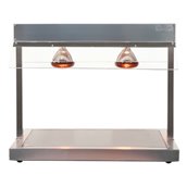 CRV-390 Θερμαινόμενη βάση Carving Station GN2/1 με γυάλινη επιφάνεια, 2 λάμπες Halotherm, 2.5ΚW