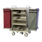 EFS-2M Καρότσι Καμαριέρας με 2 σάκους 144x60x129cm, με 5 ρόδες, EVINOKS