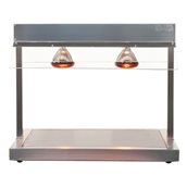 CRV-380 Θερμαινόμενη βάση Carving Station GN2/1 με INOX επιφάνεια, 2 λάμπες Halotherm, 2.5ΚW