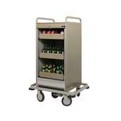 EFS-3M Καρότσι (Τρόλλεϋ) Mini-bar με ρολό που κλειδώνει, 96x60x129cm, 5 ρόδες
