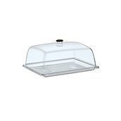 GF-12 Κάλυμμα (καπάκι) ύψους 15cm, πλαστικό PC για δίσκο GN1/2, διάφανο (ο δίσκος ΔΕΝ περιλαμβάνεται)