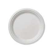 Q2012 Πιάτο Ρήχο Στρογγυλό Φ22.5cm, από ζαχαροκάλαμο, Μίας Χρήσης, Leone