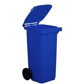 SSS.1/120/5-BLB Κάδος πλαστικός 120Lt, 48x55x93cm, τροχήλατος με καπάκι μπλε, Ιταλίας