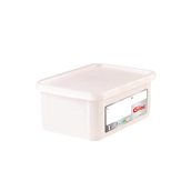 G119512 Δοχείο αποθήκευσης HACCP 12Lt (40x30x18cm), με καπάκι, -40/+90°C, λευκό, Gilac