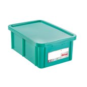 G119811 Δοχείο αποθήκευσης HACCP 35Lt (60x40x23cm), με καπάκι, -40/+90°C, πράσινο, Gilac