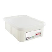 G119712 Δοχείο αποθήκευσης HACCP 25Lt (60x40x19cm), με καπάκι, -40/+90°C, λευκό, Gilac
