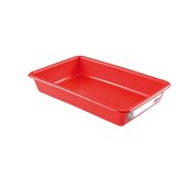 G155609 Δοχείο αποθήκευσης HACCP 5Lt (43.7x28.5x7.5cm), -40/+90°C, κόκκινο, Gilac