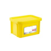 G119618 Δοχείο αποθήκευσης HACCP 15Lt (40x30x23.5cm), με καπάκι, -40/+90°C, κίτρινο, Gilac