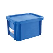G119690 Δοχείο αντιβακτηριακό HACCP 15Lt (40x30x23.5cm), με καπάκι, μπλε, Gilac
