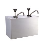 JZS-002 Διπλός Διανεμητής με INOX κάδο (18/10 εσωτερικά), 2x3LT, 35x30.5x35.8cm