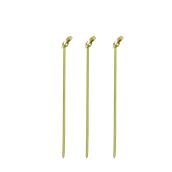 TMX-B102-15 Πακέτο 100τμχ Ξύλινα Sticks 15cm Bamboo με κόμπο στην μία άκρη