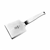 CP.00.BQ13 Μπάτης Πλακέ 1,1Kg INOX Τετράγωνος, με χοντρή λαβή, Valgobbia