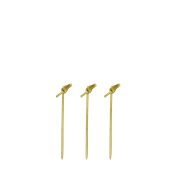 TMX-B102-9 Πακέτο 100τμχ Ξύλινα Sticks 9cm Bamboo με κόμπο στην μία άκρη