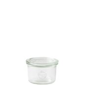 WECK-751 Πυρίμαχο Δοχείο 200ml, ύψος 55mm, με καπάκι φ80mm, WECK Γερμανίας