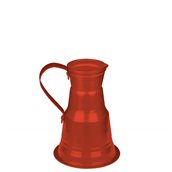 AL-NEO-250/RD Κανατάκι Αλουμινίου Κόκκινο 250gr, Φ10x10cm, Ελληνικής Κατασκευής