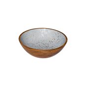 WCC2525G Ξύλινο Μπωλ για Μπουφέ φ25x7.5cm, Γκρι