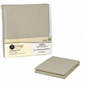 P2-300L-BGR Σετ 2 μαξιλαροθήκες 50x70+5cm, 100% βαμβακερό, 300 κλωστές, (60°C), μπεζ