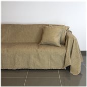 18C01BR3 Ριχτάρι τριθέσιου καναπέ 300x180cm, ακρυλικό σενίλ, καφέ, ελληνικής κατασκευής