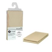 P200-P-BG Σετ 2 μαξιλαροθήκες 52x72+15cm, 100% βαμβ. Περκάλι πενιέ, siliconized, 200 κλωστές, μπεζ