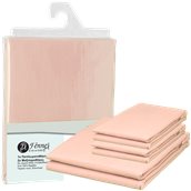 P200-DC2-PK Σετ Μαξ/κη + Παπλωματοθήκη διπλή, 220X240cm, 100% βαμβ. Περκάλι πενιέ, siliconized, 200 κλωστές, ροζ