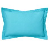 OP2P-5075-TR Σετ 2 μαξιλαροθήκες 50x75+Oxford 5cm, 100% βαμβακερό, 205 κλωστές, τιρκουάζ