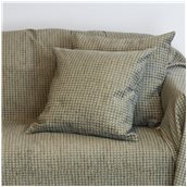 18C01GRP50 Διακοσμητική μαξιλαροθήκη 50x50cm, ακρυλικό σενίλ, γκρι, ελληνικής κατασκευής