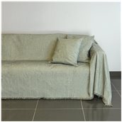 21C02GR3 Ριχτάρι τριθέσιου καναπέ 300x180cm, ακρυλικό σενίλ, γκρι, ελληνικής κατασκευής