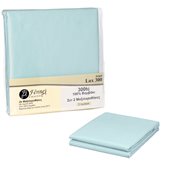 P2-300L-AQ Σετ 2 μαξιλαροθήκες 50x70+5cm, 100% βαμβακερό, 300 κλωστές, (60°C), ‘Ακουα