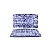 200-0019 Δίσκος Πορσελάνης 20x13x2cm, Σειρά ALJIBE, Μπλε , COK-ALAR
