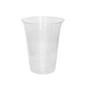 TC-1618-PLA-CUP Πλαστικό ποτήρι PLA, βιοδιασπώμενο, μίας χρήσης 16oz, φ9.8x12.1cm, διαφανές