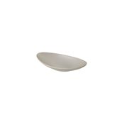 T8509 Δίσκος Οβάλ Μελαμίνης 18x10x3.5cm, Γκρι, Leone