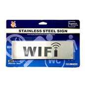 ZT-2009-WIFI Σήμανση (ταμπελάκι) INOX, 17x5cm, WiFi